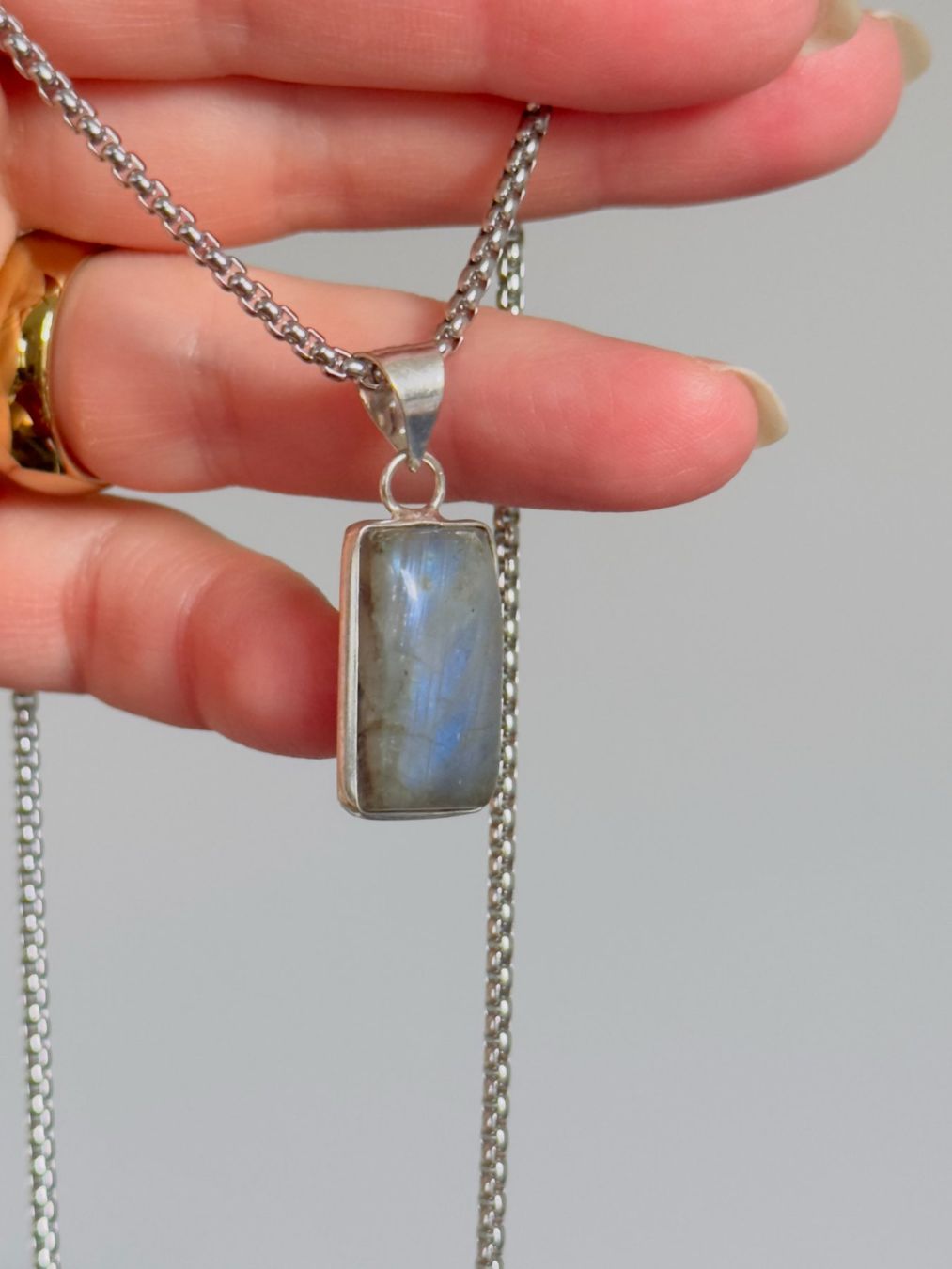 Catenine: Labradorite necklace – Nuovo e nell'imballaggio originale da Genève venduto da AGBERG 6