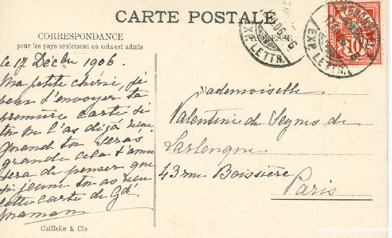 Cartoline postali: Neuchâtel - les halles + 1906 – Usato da Emmenbrücke venduto da teestube 1