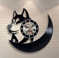 Husky  Schallplattenuhr /  NEU