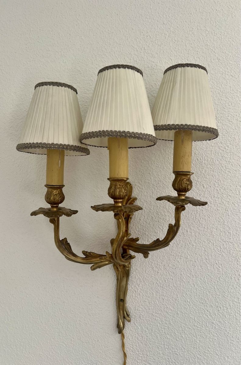 Lampen: Antique wand lampe 3 arme – Gebraucht aus Mehlsecken von Reymau 1
