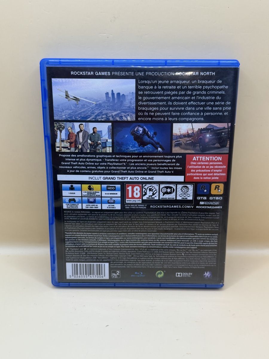 Giochi: GTA V Grand Theft Auto V PS4 – Usato da Genève venduto da sho_67qj 1
