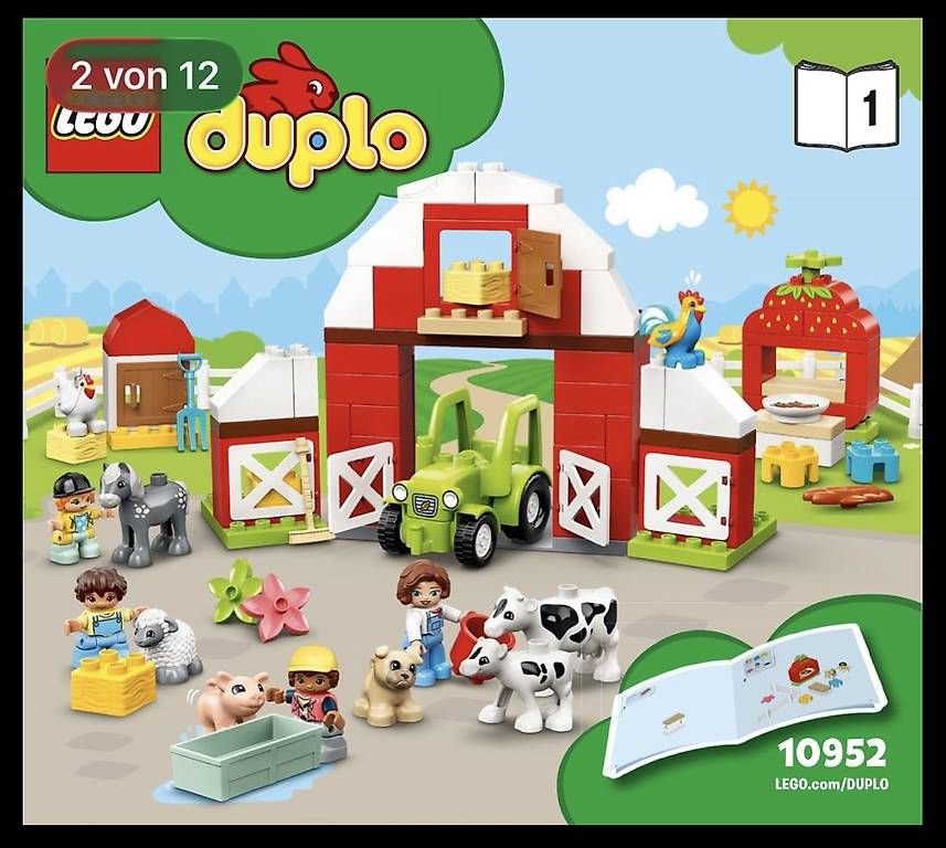 Baukästen: Lego Duplo - Scheune, Traktor und Tierpflege – Gebraucht aus Luterbach von D_Borer88 3