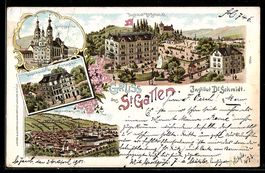 Lithographie St. Gallen, Institut Dr. Schmidt u. Dependance,