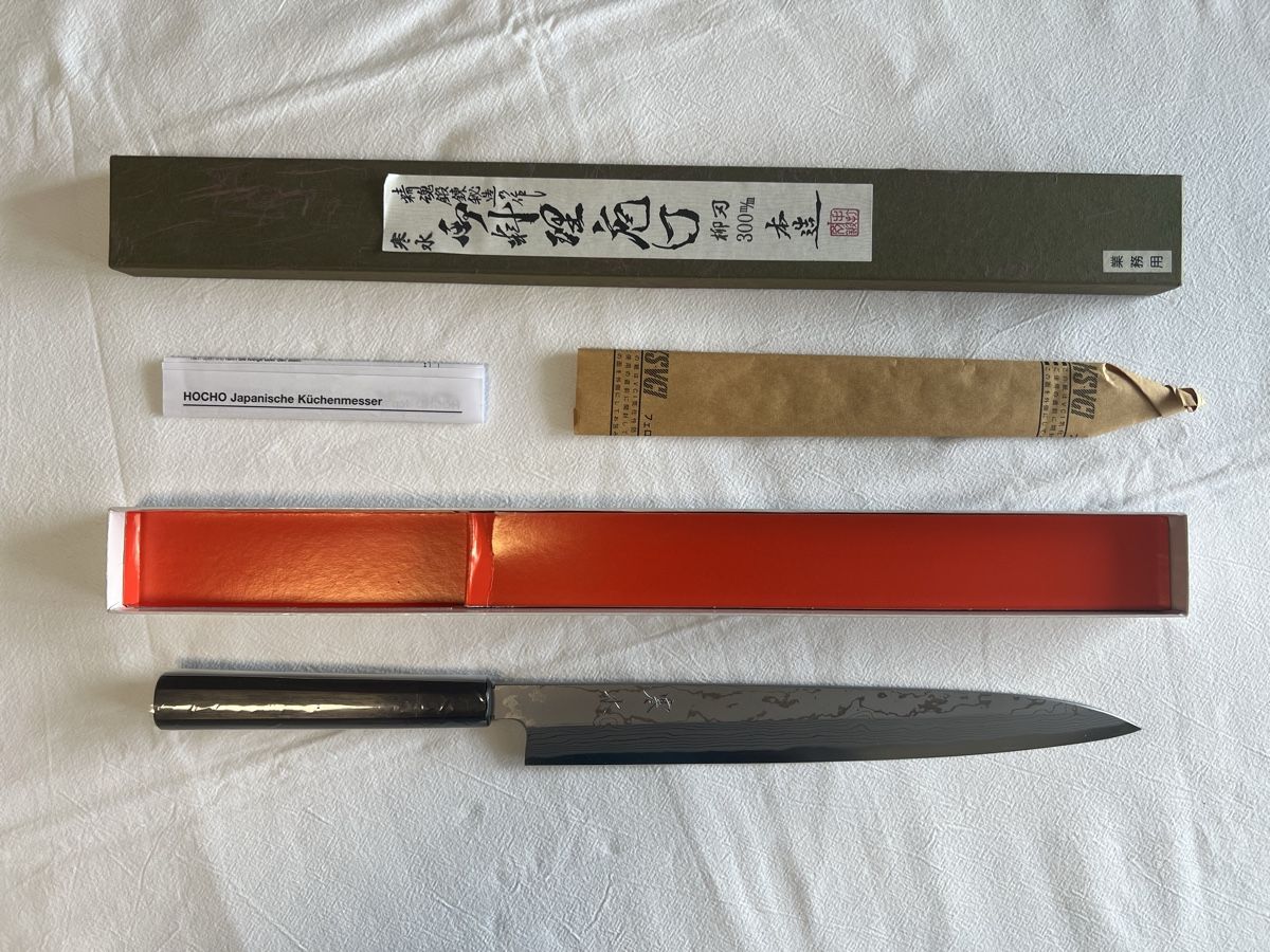 Coltelli da cucina: Sashimi Messer - Neu Hocho Deluxe – Nuovo e nell'imballaggio originale da Perlen venduto da Chregle1