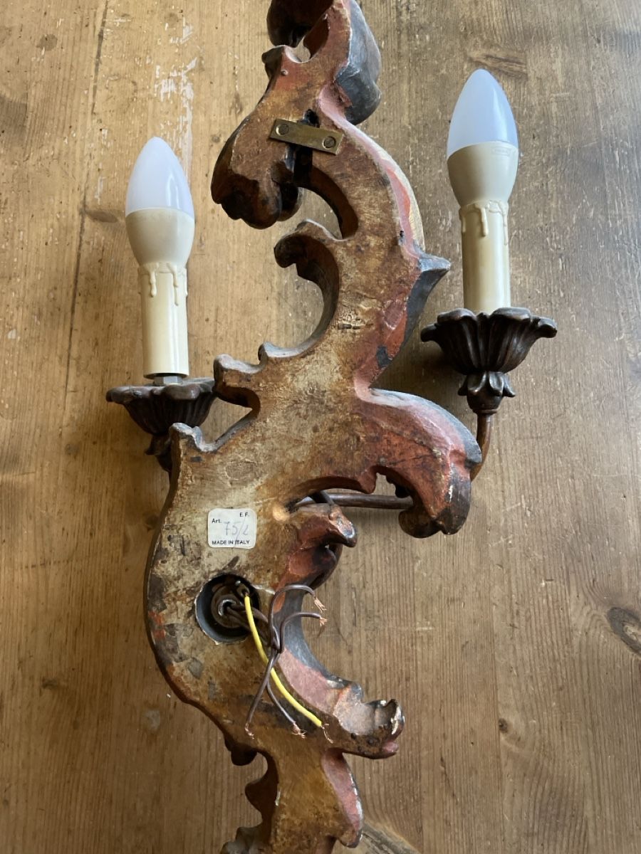 Lampade: Wandleuchte 2 flammig Barockstil Ornamente – Usato da Glarus venduto da adiweb007 1