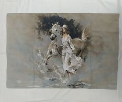 Kissenbezug Motiv Pferd 60x90 cm
