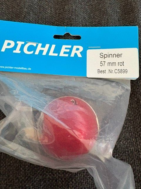 Modellismo RC: Spinner 57 mm rot – Nuovo e nell'imballaggio originale da Würenlingen venduto da Delfinli1