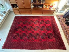 Echter Vintage Orientteppich AFGHAN Unikat mit Zertifikat