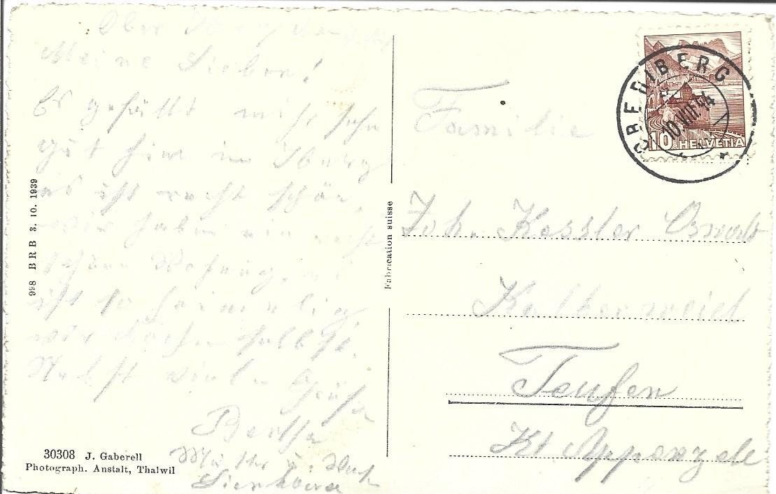 Cartoline postali: AK Ober-Yberg  SZ – Usato da Appenzell venduto da mai25 1