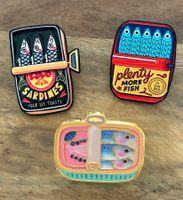 Set 3x Pin Sardinen