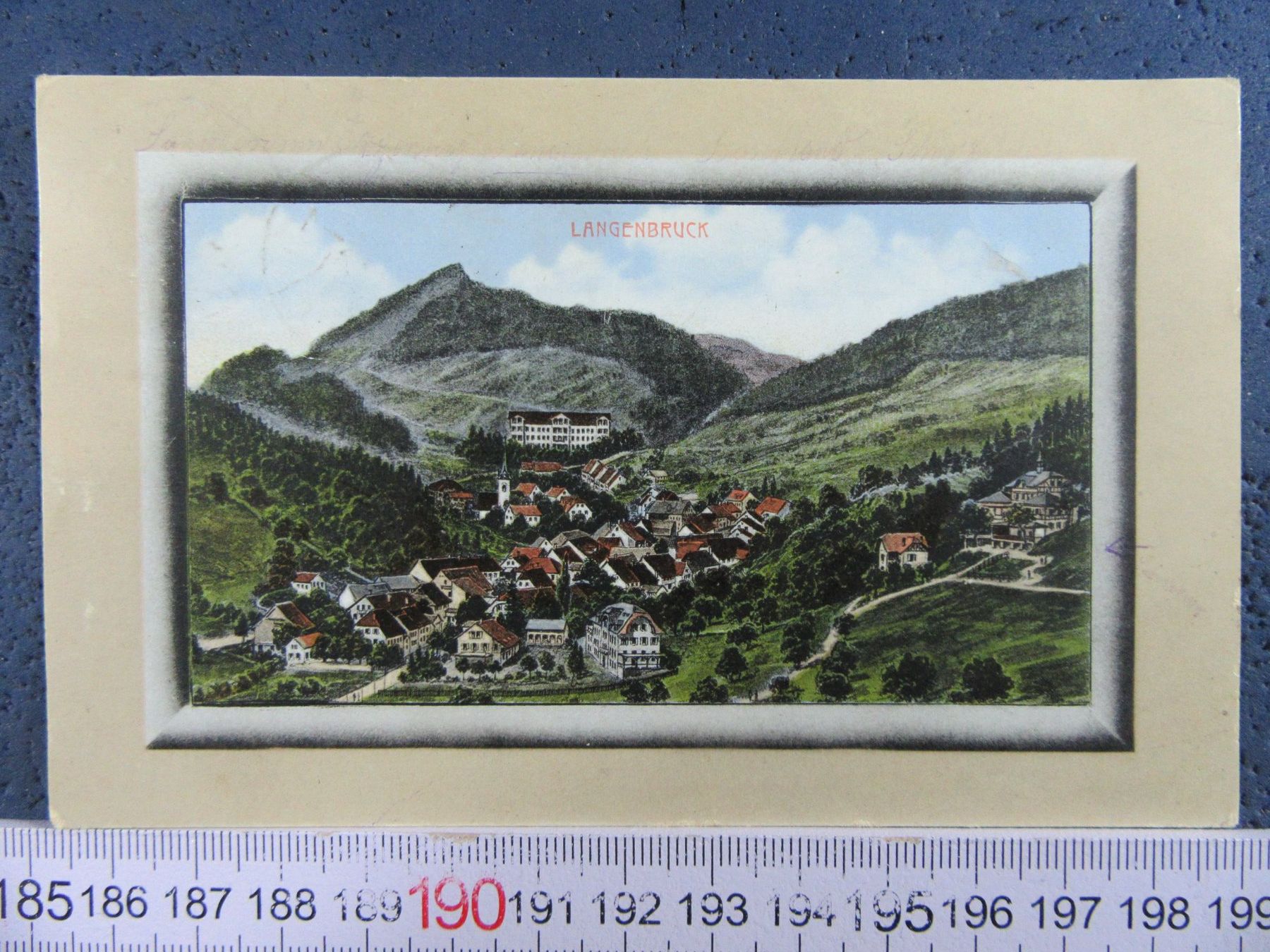 Cartoline postali: LANGENBRUCK BL AK 1914 PANORAMA – Usato da Ettingen venduto da Hausi4711