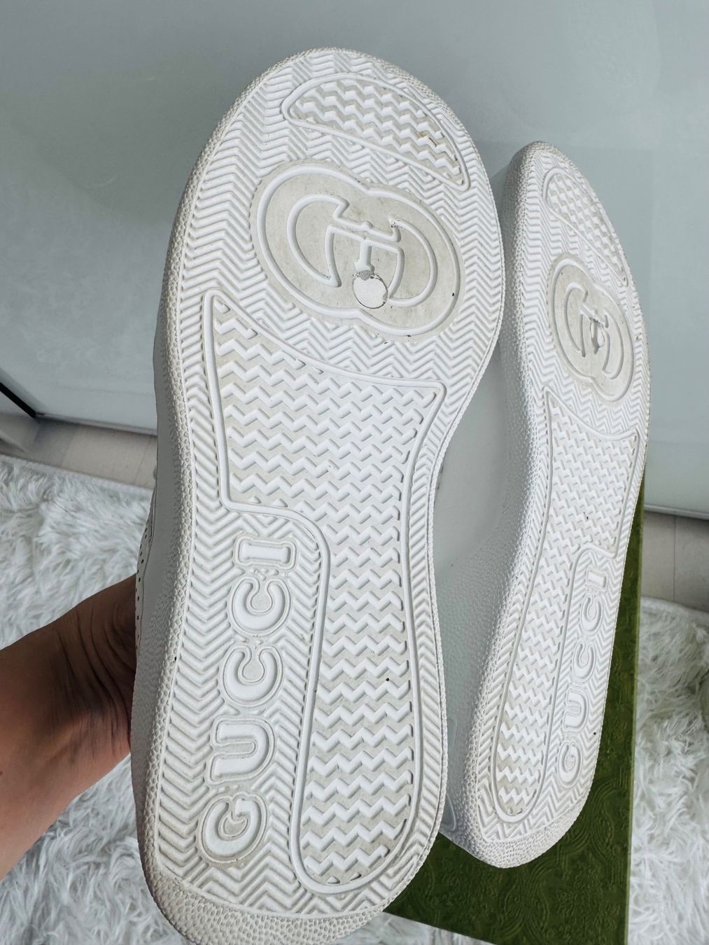 Gucci Damenschuhe: Gucci GG Platform Sneaker Weiss Gr. 37 – Gebraucht aus Amriswil von my-fashion 4