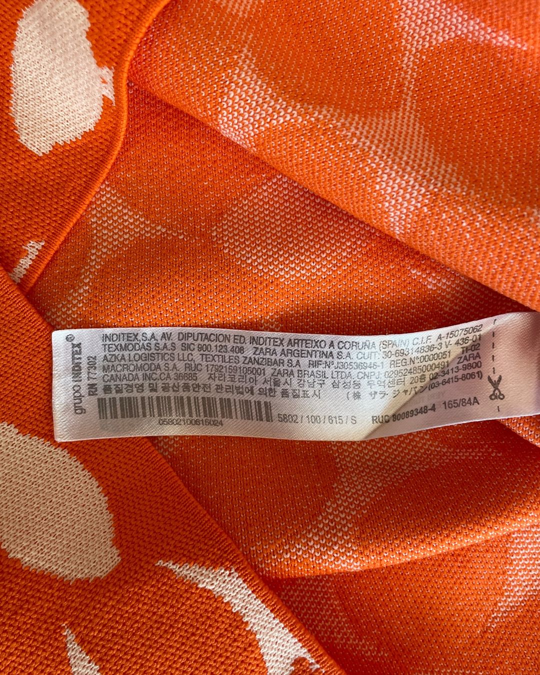 Zara Vestiti: Robe Zara fleurie orange et blanche taille S – Nuovo (secondo la descrizione) da Jussy venduto da Retrove 3