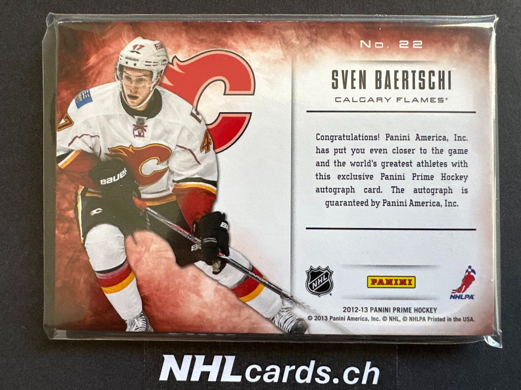 NHL Carte collezionabili: Sven Baertschi NHL Rookie Auto Letter Patch Card /75 – Usato da Belp venduto da nhlcards.ch 1