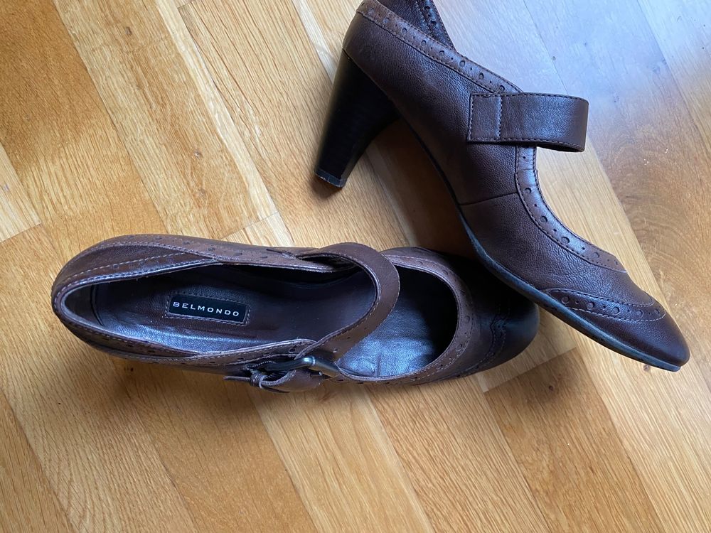 Schuhe, braun, dreifarbig 4