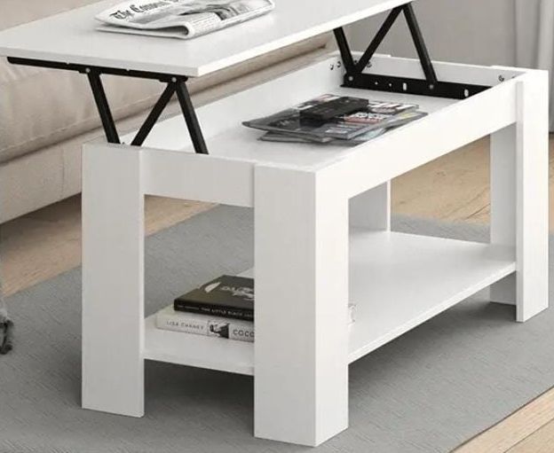 Tische: Adjustable Coffee Table White (Lift Top) – Neu und originalverpackt aus Effretikon von MrsMrRabbit