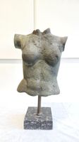 Magnifque ancien buste en bronze contemporain