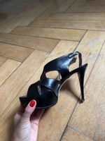 Schwarze Navyboot Sandalen mit Absatz Damen Grösse 38
