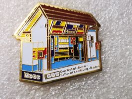 Ansteckpin 73: GBS Bahnhof Moos