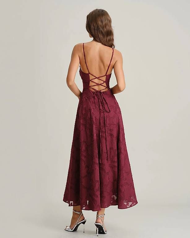 Robes: Vestito bordeaux Rihoas – D'occasion à Muralto par tes_s78j 1