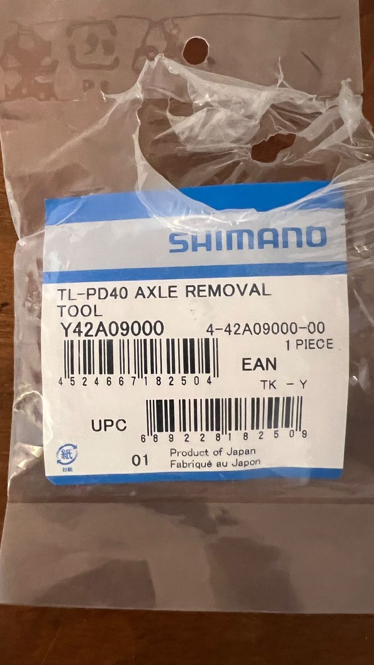 Shimano Pezzi di ricambio: Shimano TL-PD40 AXLE Removal – Nuovo (secondo la descrizione) da Luzern venduto da serchon