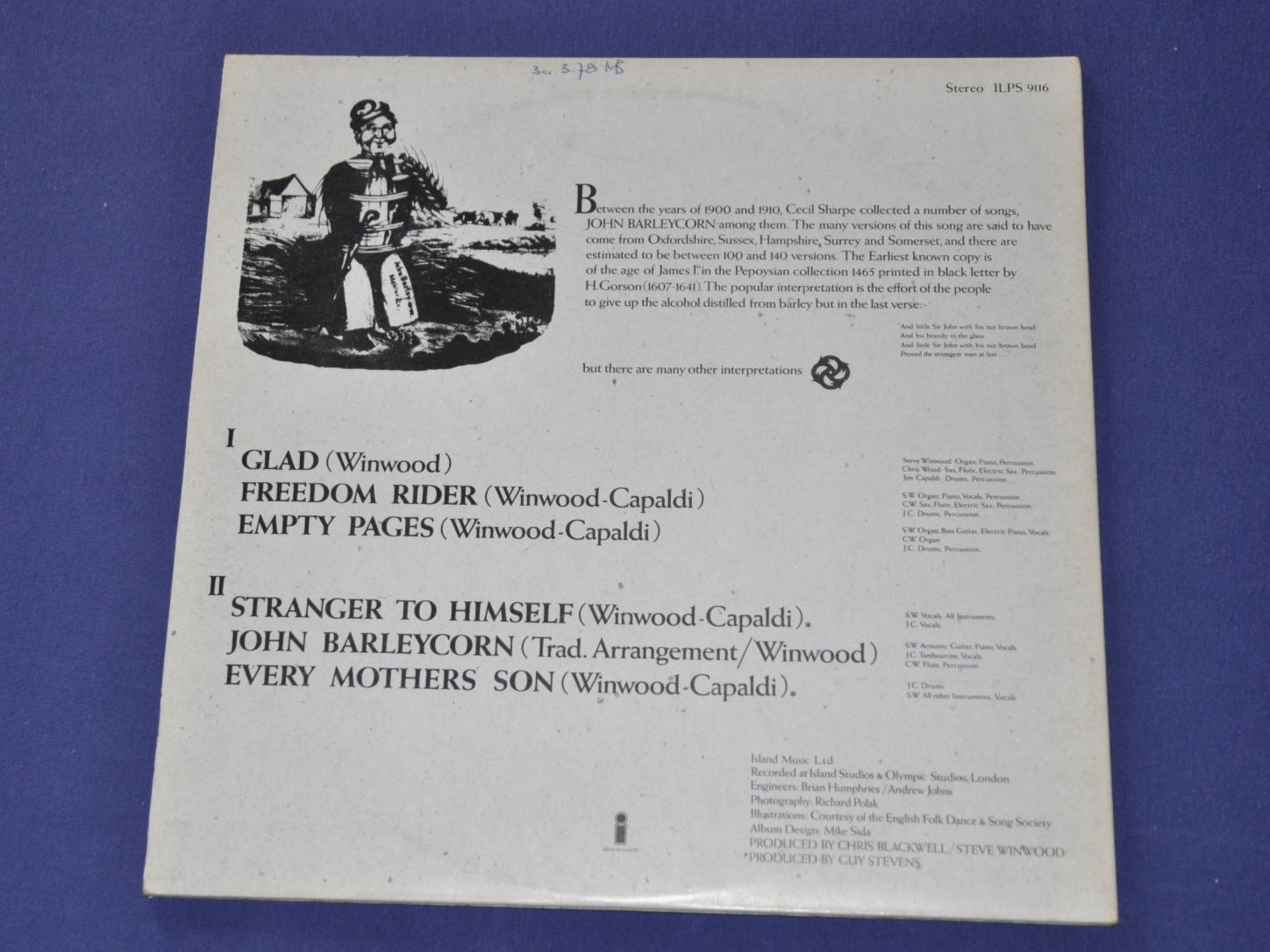 Schallplatten: LP Traffic - John Barleycorn Must Die – Gebraucht aus Boll von Theodora15 1
