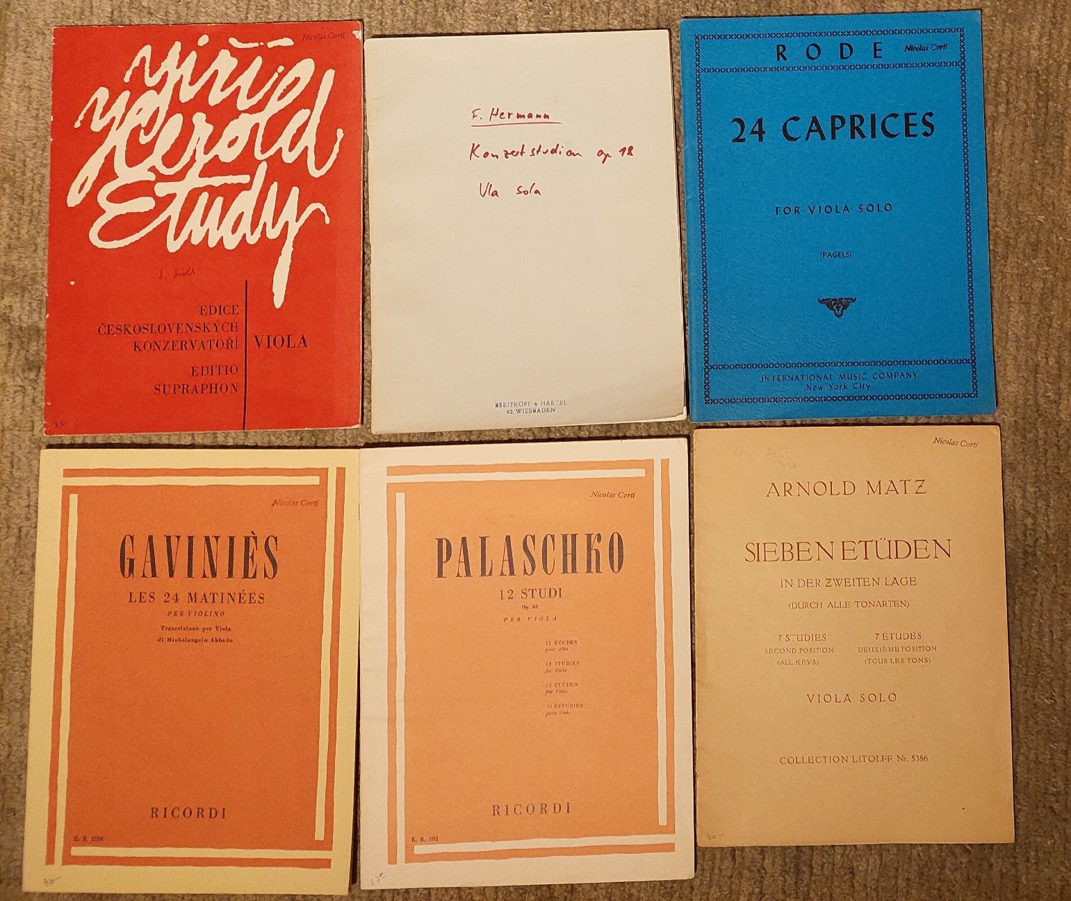 Libri: 12 Etüdenhefte für Viola – Usato da Zürich venduto da Cortin