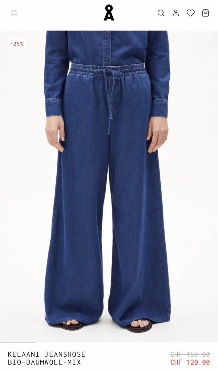 Armedangels Jeans: Armedangels Luftige Wide Leg Hose – Nuovo e nell'imballaggio originale da Uitikon Waldegg venduto da MGC 3