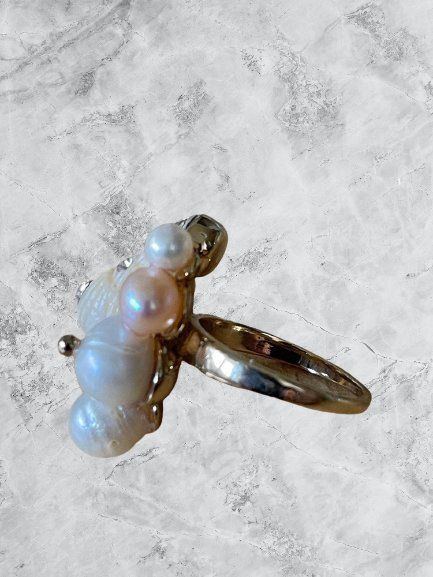 Anelli: Bague avec perle naturelle – Usato da Genève venduto da TradeCH 4