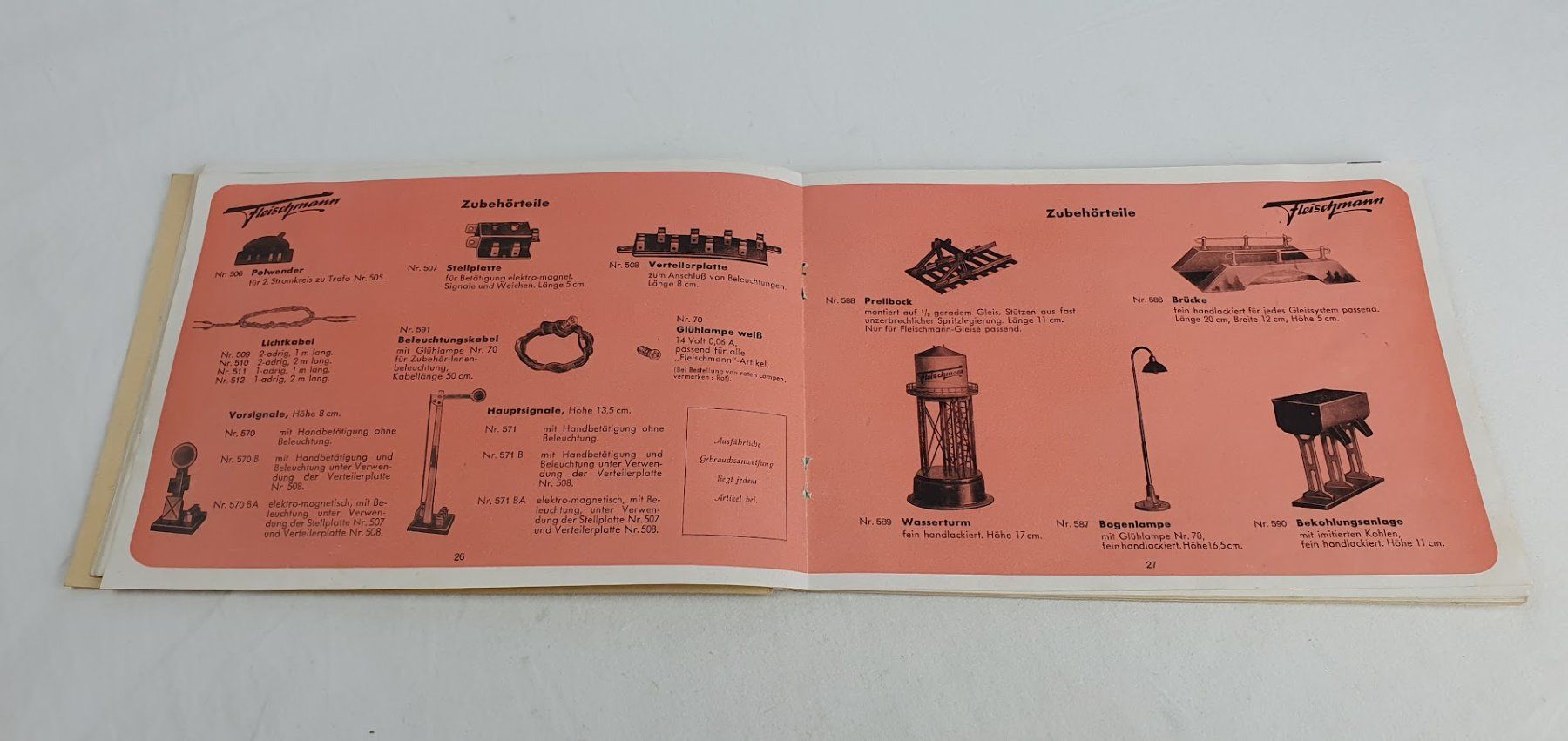 Fleischmann Modellini di ferrovie: Fleischmann Spur 0 Katalog 1952 Deutsch/Schweiz – Usato da Seon venduto da voAllBah 7