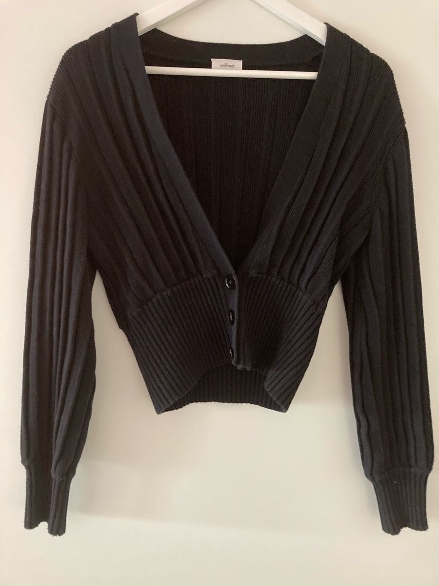 Giacche: Wilfred Schwarze Strickjacke – Usato da Zürich venduto da Timbera