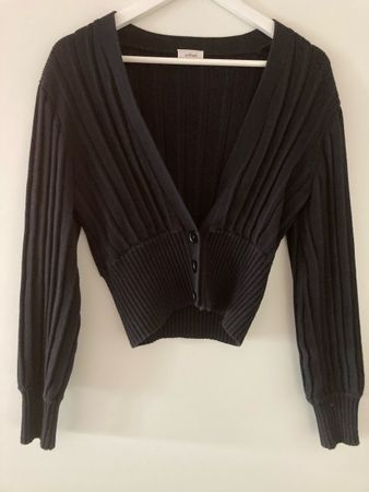 Wilfred Schwarze Strickjacke