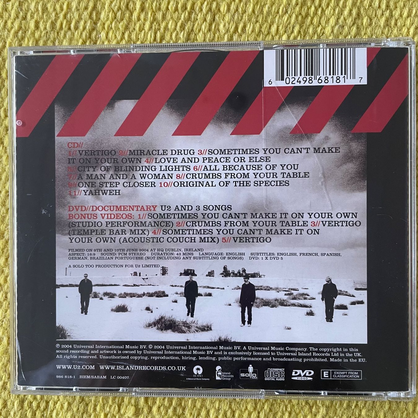 CD: U2-CD+DVD HOW TO DISMANTLE AN ATOMIC BOMB – Usato da Rorschacherberg venduto da CD-Roli 1
