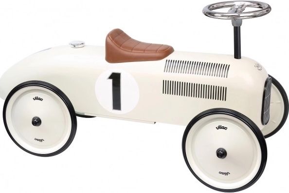 Vilac Veicoli per bambini: Vilac Vintage Rutschauto cremefarben – Nuovo e nell'imballaggio originale da Basel venduto da Seifehuesli
