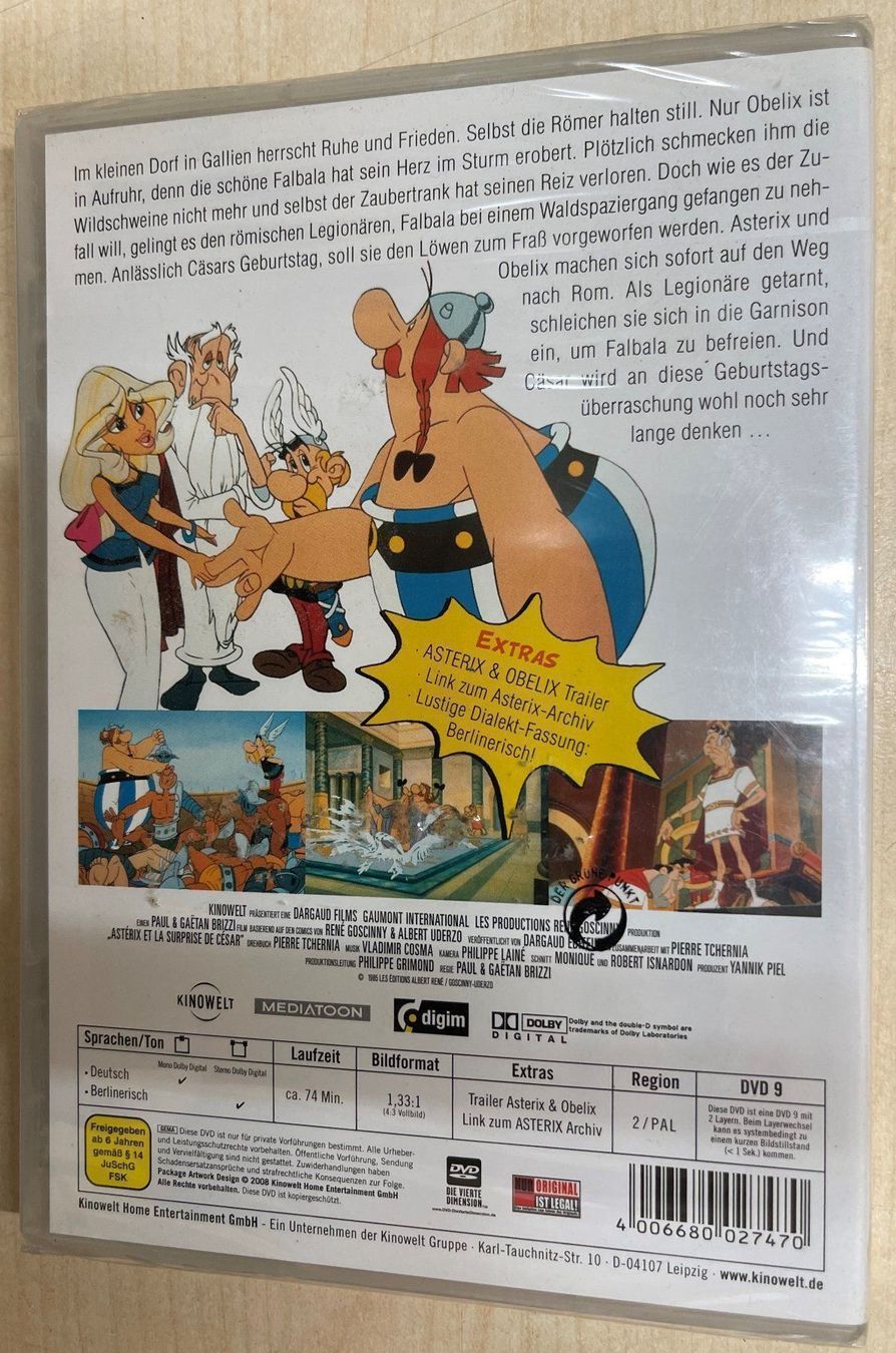 Tutti i DVDs: Asterix - Sieg über Gäsar - (DVD) – Nuovo e nell'imballaggio originale da Oftringen venduto da Vucki 1