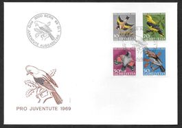 FDC Pro Juventute Serie 1969 J228 - J231 ET Bern 1.12.1969