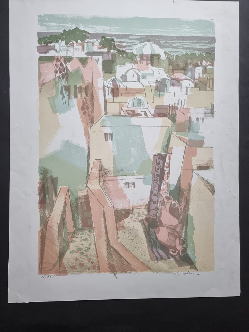 Grafica & Litografie: Walter SIMON (1914-2010) Lithographie handsigniert – Usato da Gersau venduto da grafik-kunst 2