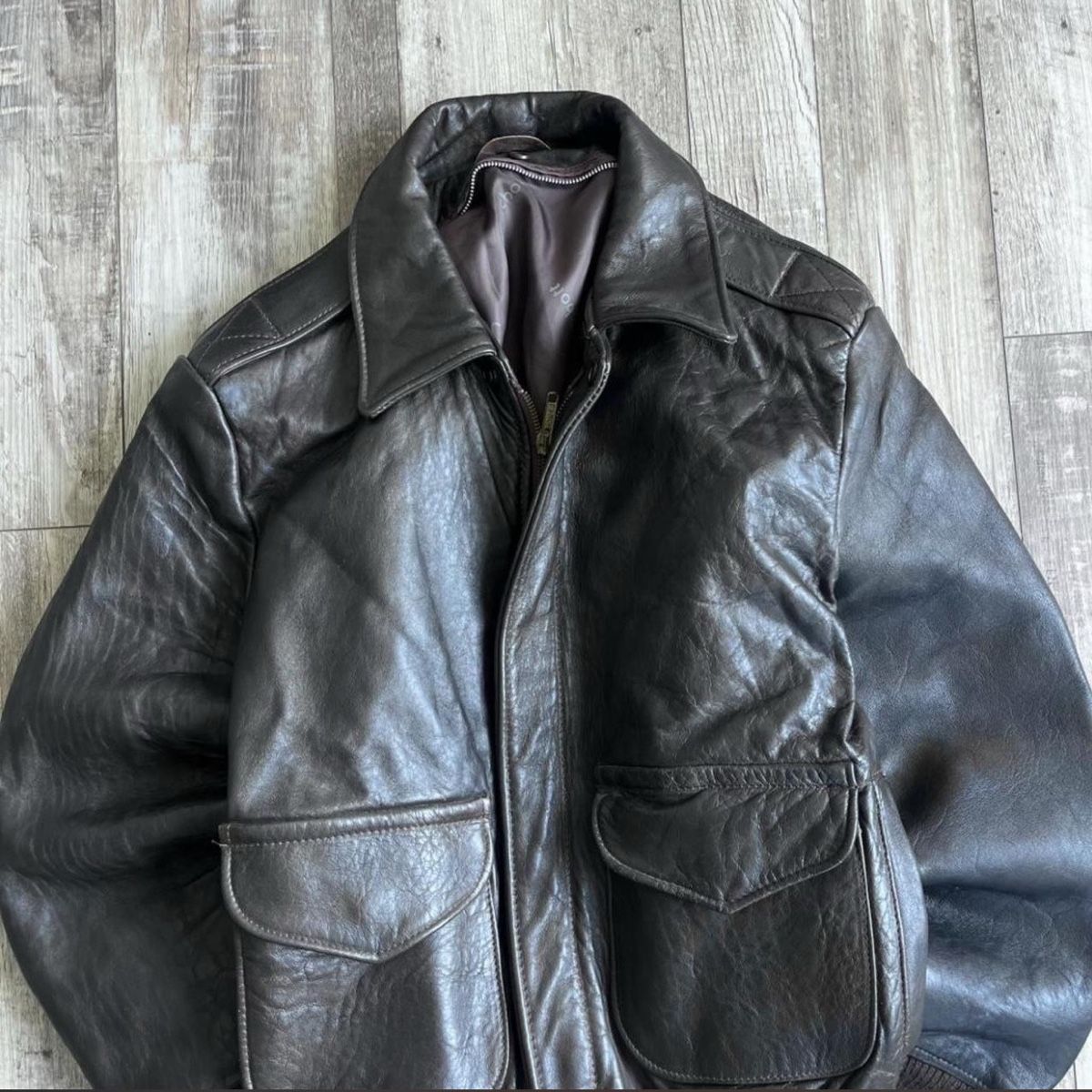Jacken: Vintage Bomber Lederjacke – Gebraucht aus Zürich von anrich99 2