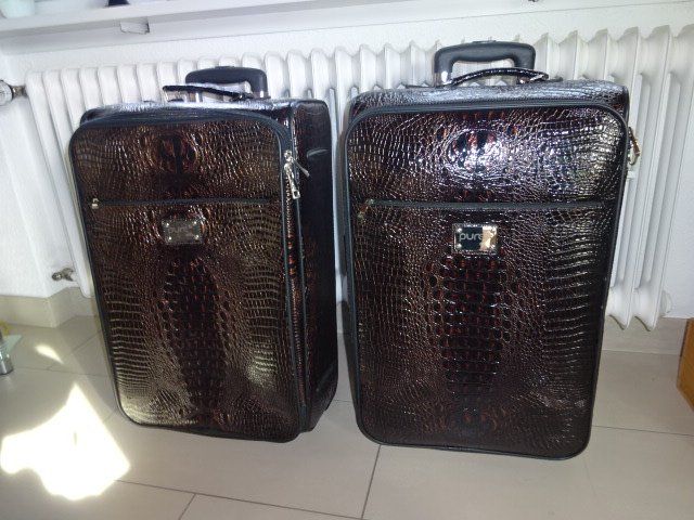 Altro in Aeronautica: 2 Trolley Trolley-Set Koffer-Set Krokomuster – Usato da Oberterzen venduto da fla_2f9q 7