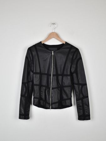 Leonardo Lederjacke, schwarz, Gr.36