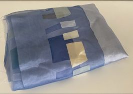 Vorhangstoff bedruckt, 740x70cm, blau (T:1)