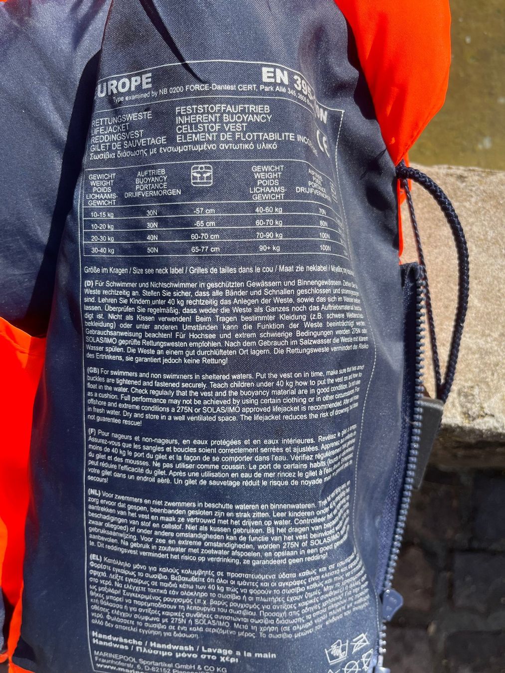 Giubbotti di salvataggio: Kinder Schwimmweste mit Kragen 20-30GK – Usato da Oltingen venduto da cec_mk9x 2