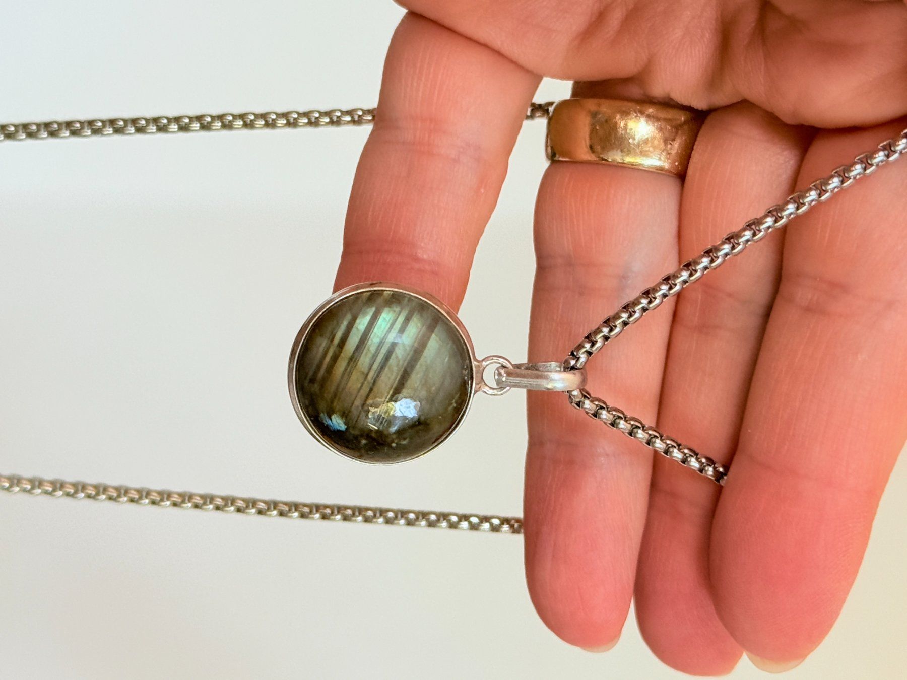 Catenine: Collier labradorite, élégant et tendance ✨ – Nuovo e nell'imballaggio originale da Genève venduto da AWWA 4