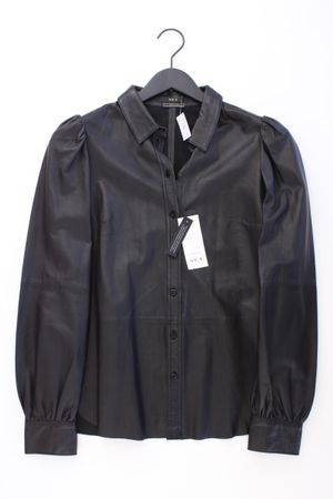 Set Echtleder Bluse Gr. 36 Langarm