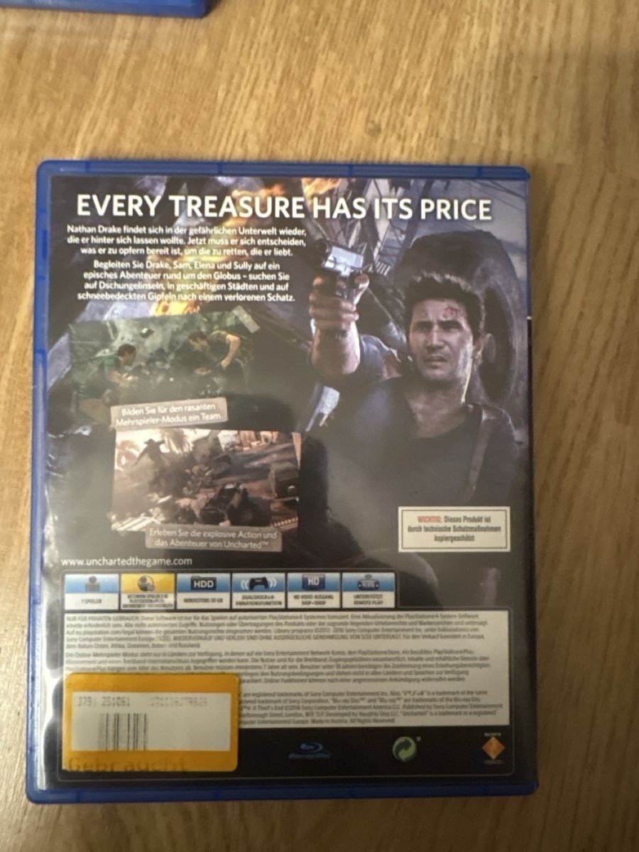 Spiele: Uncharted 4 - PS4 – Gebraucht aus Zofingen von adm_bl56 1