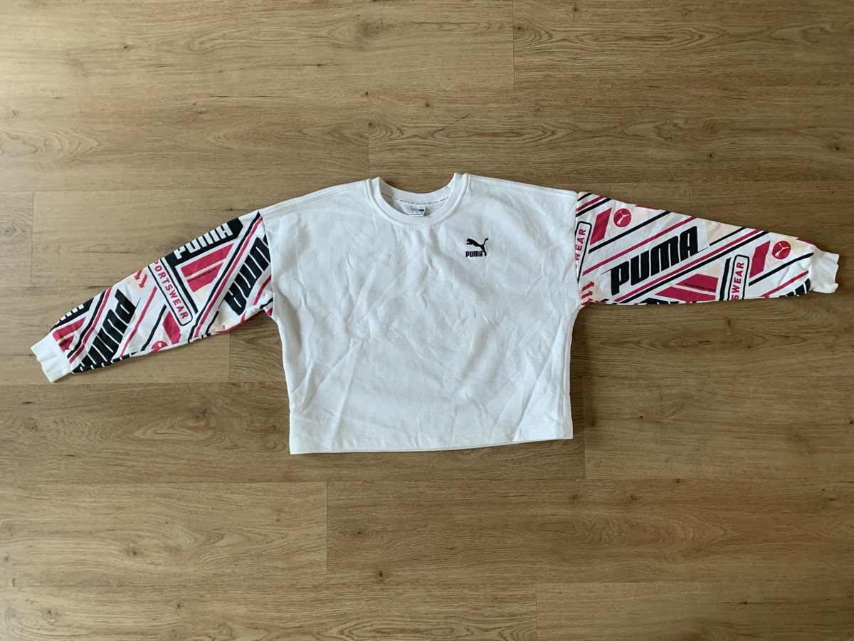 Puma Pulls & Sweat-shirts: Sweat crop blanc puma – D'occasion à Genève par rez_c6c6