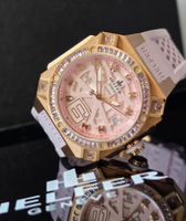 Helfer Quadrix 52 Swiss Made Automatic 36mm "Powder Pink"
