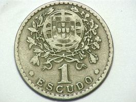 1 Escudo Portugal 1945 Münze