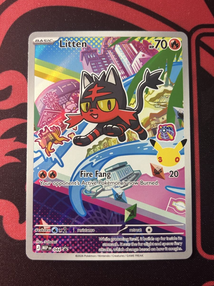 Pokémon Sammelbilder & Trading cards: Litten #044 EN Pokémon  – Gebraucht aus Regensdorf von HOLO_LEGENDS