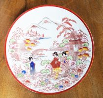 Japanischer Porzellan Dekorationsteller handbemalt